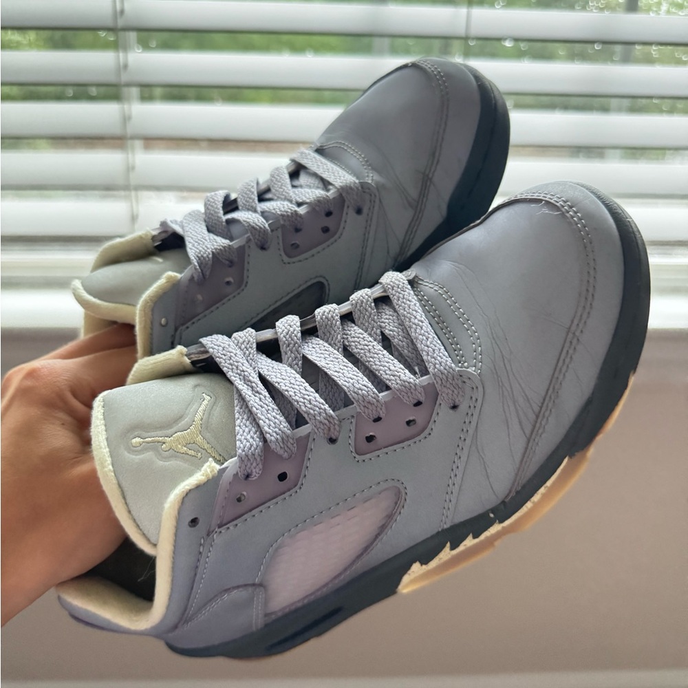 Jordan Gray and Cream Women’s Sneakers